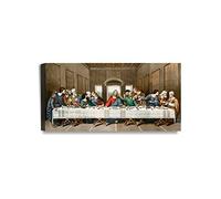 DECORARTS -The Last Supper, Leonardo da Vinci Classic Art Reproductions. Giclee Canvas Prints Wall Art for Home Decor 24x12