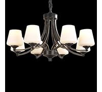 DecoratChandeliers Ceiling Compatible with Living Bedroom Dining Room E14 Iron Lighting Fixture, LED Chandelier