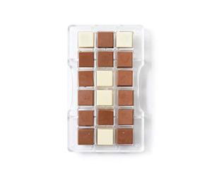 Decorate 50092 Chocolate Blind Mold, Polycarbonate, Transparent, 200 x 120 x 23 mm