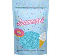 decorate! - Christmas Ice Blue Mini Snowflake Sugar Shapes Cake Topper Sprinkles - 400g Edible Matt Vegan Cupcake Decorations - For Xmas Themed Party Cakes And Bakes