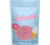 decorate! - Pearls Mix - Glimmer Pink Cake Topper Sprinkles - 500g Edible Shimmer Ball Cupcake Decorations - For Weddings, Christenings & Valentine's Day Parties