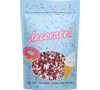 decorate! - Pearls Mix - Mulled Wine - Cake Topper Sprinkles - 500g Edible Shimmer Ball Cupcake/Cake Decorations - For Weddings, Christenings & Christmas Parties