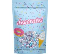 decorate! - Pearls Mix - Twinkle Ice - Cake Topper Sprinkles - 500g Edible Shimmer Ball Cupcake Decorations - For Weddings, Christenings & Frozen Themed Parties