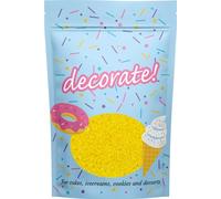 decorate! - Sugar Crunch - Lemon - Flavoured Cake Topper Sugar Sprinkles - 500g Edible Cupcake/Cake Decorations - For Weddings, Christenings & Ice Cream