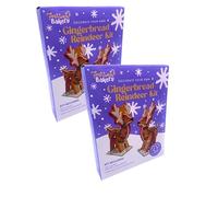 Decorate Your Own Gingerbread Reindeer - Easy To Make - No Baking - Includes Pre-shaped Gingerbread, Icing & Decorations - Christmas Fun For All The Family! - Pack of 2