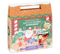 Decorate Your Own Santa's Cookie Workshop Kit with Chocolate Chip Biscuits, Icing and Candy Decorations