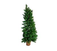 Decorated Half Christmas Tree for Wall Mounting - 4.5ft/1.35m for restricted spaces at Christmas