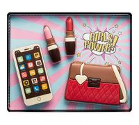 Decorated Hollow Milk Chocolate Girl Power Gift Set Cream
