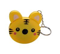 Decorated Measuring Tape 1.5m Auto Reverse Function Keychain Appendage Permanent ABS Substance for Crafting Keychain Tape Measure