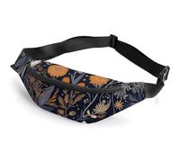 Decorated with Stars Fanny Packs with Zipper, Personalized Waist Bags with Multiple Pockets, Adjustable Sling Bag for Travel, Waterproof Belt Bag, Crossbody Bags for Unisex