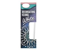 Decorating Icing 50g - Icing Tubes for Cake Writing, Detailed Decorating & Baking Projects - Easy-Squeeze Piping Tubes, Suitable for Vegetarians & Vegans (White)
