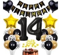 Decoration 14th Birthday Boy Cake Decoration 14th Birthday Girl Boy Decoration Gift for 14th Birthday Boy Rose Gold Birthday 14th Boy 14th Birthday Decoration Balloon 14th Birthday 14th Birthday Boy