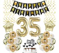 Decoration 35th Birthday Women Man Decoration Black Gold Balloon 35th Birthday Man Decoration 35th Birthday Man Black Balloon 35th Birthday Decoration Man Birthday Decoration 35th Birthday Decoration
