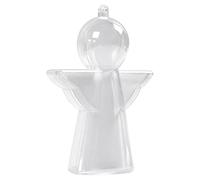 Decoration Angel, H: 10 cm, transparent, 4pcs