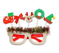 Decoration Costume Eyeglasses Frame Sophisticated Unisex Glasses Spectacle Frame for Christmas Celebration Novelty Christmas Glasses