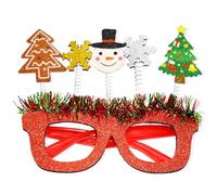 Decoration Costume Eyeglasses Frame Sophisticated Unisex Glasses Spectacle Frame for Christmas Celebration Novelty Christmas Glasses