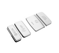 Decoration Cover Trim for 11Th Gen for Civic 2022 Silver Center Console Gear Panel Handbrake Button Cover Trim Aluminium Sticker