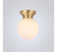 Decoration Fixture Home Brass Small Light with Glass Shade Bathroom Balcony Close to Ceiling Lights,Contemporary Dining Room