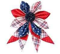 Decoration For July 4,Handmade Rustic | Decorative Wreath Front Door,Spring and Summer Outdoor Wall Fireplace Shelf Porch Country House