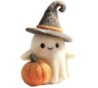 Decoration Handmade Knitted Witch Ghost Doll Ornament Cute Pumpkin For Bag Keychain Pendant Christmas Ghost
