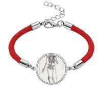 Decoration Human Skeleton Body Pattern Lucky Red String Bracelet Rope Bracelet Handmade