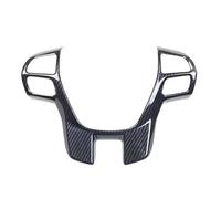 Decoration Interior 1Pcs Carbon Fiber Car Steering Wheel Panel Frame Cover Trim Sticker Accessories For For Everest For Ranger Endeavour 2015 Interior Moulding Trim(Rhd Gray)