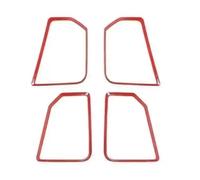 Decoration Interior ABS Car Door Speaker Decoration Cover For Dodge For RAM 2010-2017 Interior Accessories(Red)