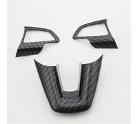 Decoration Interior ABS Car Steering Wheel Panel Cover Trim Sticker For Focus 3 4 MK3 MK4 2014-2018 Steering Wheel Accessories Interior Moulding Trim(Rhd Gray)