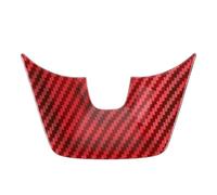 Decoration Interior ABS Carbon Fiber Car Steering Wheel Decoration Cover Sticker For Chevy For Camaro 2012-2015 Interior Accessories Interior Moulding Trim(A Red Carbon 1pc)