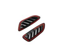 Decoration Interior ABS Carbon Fiber Center Console Gear Armrest Box Panel Cover Trim Decoration Stickers for KIA for NIRO 2022 202 Car Interior(Side UP Air Outlet)