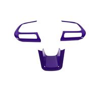 Decoration Interior ABS Carbon Fiber Steering Wheel Decoration Cover For Jeep For Renegade 2015+ For Jeep For Compass 2017-2020 Interior Accessories Interior Moulding Trim(Purple)