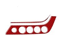 Decoration Interior Dashboard Air Panel Decoration Patch Carbon Fiber Car Stickers for BMW Z4 E89 2009-2016 Interior Accessories Interior Moulding Trim(Red)