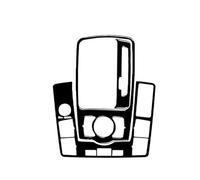 Decoration Interior For A6 S6 C6 2005-2011 Piano Black Centre Gear Shift Transmission Panel Cover Car Inside Trim Accessories Sticker(5 Piano Black RHD)