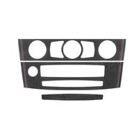 Decoration Interior For BMW E60 Series 5 2004-2009 Frame Performance Sticker Car Interior Accessory Center Console CD Panel Trim(Suede A)