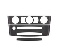 Decoration Interior For BMW E60 Series 5 2004-2009 Frame Performance Sticker Car Interior Accessory Center Console CD Panel Trim(Suede B)