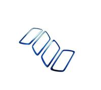 Decoration Interior For Chevy For Equinox 2018 Stainless Steel Silver Blue Interior Door Storage Box Cover Decoration Trim 4pcs/Set Car Styling Interior Moulding Trim(Blue)