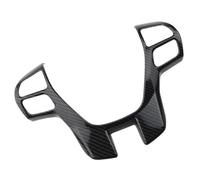 Decoration Interior For For Everest For Explorer For Endeavour For Ranger 2015-2019 Car Steering Wheel Cover Steering Wheel Trim Sticker Interior Moulding Trim(Carbon Black)