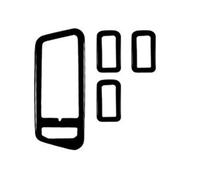 Decoration Interior Real Carbon Fiber For Golf 7 2014-2019 Car Door Window Lift Button Switch Panel Frame Sticker Interior Accessories(Glossy Black)