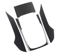 Decoration Interior Trim for A6 for C7 2012-2018 Car Interior Mouldings Center Console Gearshift Frame Decoration Sticker Trim(Low Carbon)