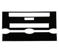 Decoration Interior Trim for Land for Rover for Range for Sport L320 2012 2013 Car Air Conditioning CD Control Button Panel Decorative Cover(Black)