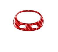 Decoration Interior Trim For Mini For Cooper For Hatch R50 R53 2002-2004 Carbon Fiber Overhead Display Digital Watch Frame Cover Trim Sticker Car Accessories Carbon Fiber Trim Stickers(Red Carbon Fibe