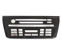 Decoration Interior Trim For X3 E83 2006-2010 Car Air Conditioning CD Control Button Panel Decorative Cover(Carbon fiber style)