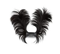 Decoration Messy Bun Hair Clip Easy-to-use Claw Hairpiece Versatile Hairstyles Fluffy Wig for Thin or Thick Extension(Black)