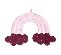 Décoration murale arc-en-ciel - Girly Chic - Blush pois or/Prune