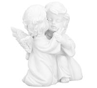 Decoration of White Angel, Synthetic Resin Resin Angel Statue Resistant to Excellent for The Party at Home and The Holiday (Embrace Angel (Right))