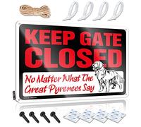 Decoration Painting Math Western Name Keep Gate Closed No Matter What The Great Pyrenees Say - Easy To Hang Art(30X40CM)