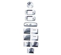 Decoration Strips Interior 11pcs Car Door Window Lift Switch Sequin Lid Cover Trim For Civic 10th 2016-2020 Car Accessories Interior Automotive Interior(Silver)