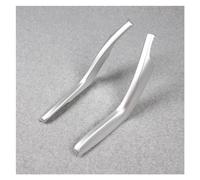 Decoration Strips Interior 2pcs Silver/Carbon Fiber Gear Shift Panel Cover Trim for Civic 10th 2016-2021 Car Interior Sticker Automotive Interior(Chrome)