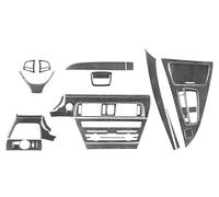 Decoration Strips Interior 36Pcs Carbon Fiber Car Interior Center Console Dashboard Decoration Kits Cover Trim For BMW 6 Series For F12 F13 2011-2018 Car Interior Moulding Trim(Black)