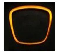 Decoration Strips Interior Car Aluminum Alloy Steering Wheel Ring Frame Cover Decoration Interior Sticker For For A3 For A4 For A6 C7 A7 Q5 Q7 Decoration Interior Trim Cover(Golden)